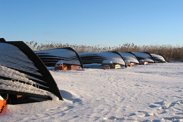 Boote im Winter