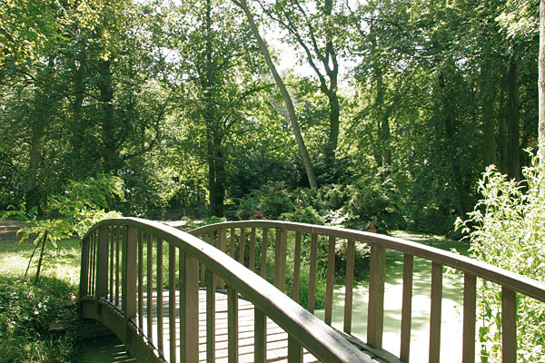Teich mit Bruecke